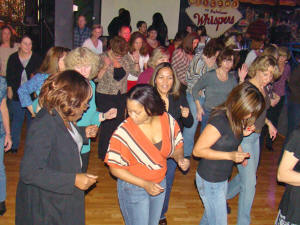 Dance floor at Oracle performance at Whispers Restaurant in Glen Burnie Md. Click for enlarged view